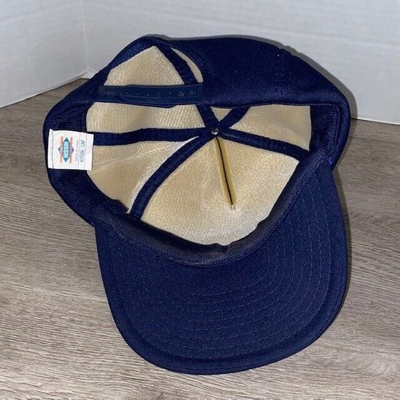 Vintage Jevic Transportation Inc Blue Trucker Hat Nissin Cap Snapback - Picture 7 of 8